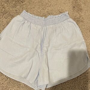 Aerie High Waist Light Blue Shorts